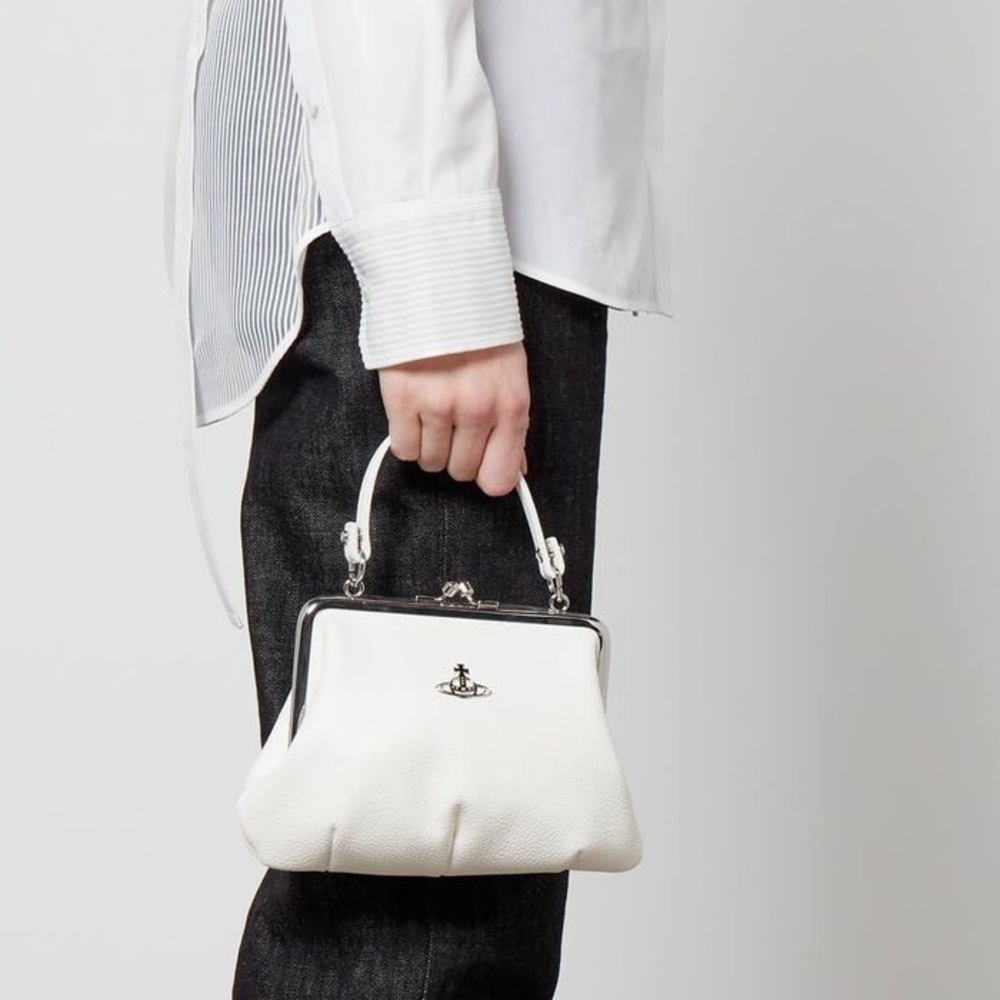 Vivienne Westwood White Granny Frame Purse